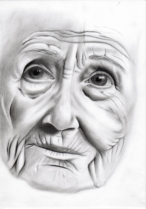 Antlitz 2 altes Frauen Gesicht Titel 2